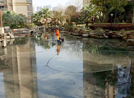 扶沟景观池淤泥清理